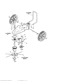 Wheels / Tires / Spindle Head parts for Troy-Bilt Gas Line Trimmer 52064 from AppliancePartsPros.com