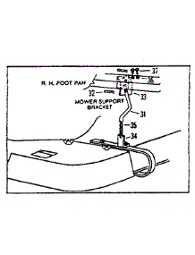 Mower Support Bracket 42205 parts for Craftsman Lawn Vacuum 521244701 from AppliancePartsPros.com