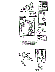 Engine 135212-0219-01 (71 / 500) parts for Craftsman Lawn Vacuum 521244712 from AppliancePartsPros.com