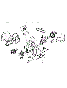 Wheel Assembly And Bag parts for Western Auto Gas Walk-Behind Mower 5255A79 from AppliancePartsPros.com
