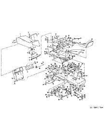 Main Frame parts for Craftsman Rear-Engine Riding Mower 52852800 from AppliancePartsPros.com