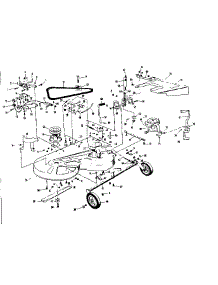 Mower Deck parts for Craftsman Rear-Engine Riding Mower 52852800 from AppliancePartsPros.com