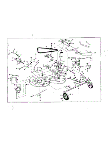 Mower Deck parts for Craftsman Front-Engine Lawn Tractor 536250821 from AppliancePartsPros.com