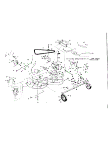 Mower Deck parts for Craftsman Front-Engine Lawn Tractor 536250822 from AppliancePartsPros.com
