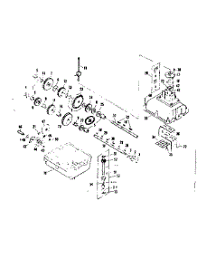 Transmission parts for Craftsman Front-Engine Lawn Tractor 536250822 from AppliancePartsPros.com