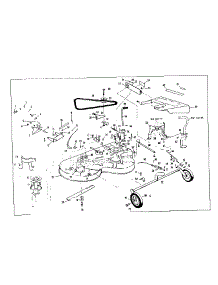 Mower Deck parts for Craftsman Front-Engine Lawn Tractor 536250823 from AppliancePartsPros.com