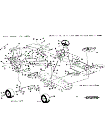 Main Frame parts for Craftsman Front-Engine Lawn Tractor 536250860 from AppliancePartsPros.com