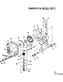 Transmission parts for Craftsman Front-Engine Lawn Tractor 536250860 from AppliancePartsPros.com
