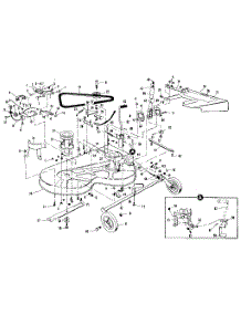 Mower Deck parts for Craftsman Front-Engine Lawn Tractor 536250910 from AppliancePartsPros.com