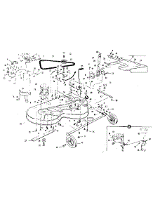 Mower Deck parts for Craftsman Front-Engine Lawn Tractor 536250920 from AppliancePartsPros.com