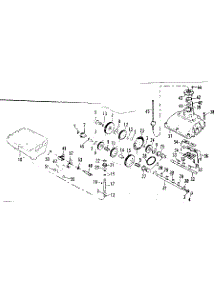 Transmission parts for Craftsman Front-Engine Lawn Tractor 536250920 from AppliancePartsPros.com