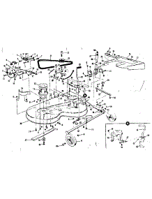 Mower Deck parts for Craftsman Front-Engine Lawn Tractor 536250921 from AppliancePartsPros.com