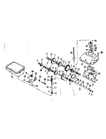 Transmission parts for Craftsman Front-Engine Lawn Tractor 536250921 from AppliancePartsPros.com