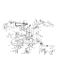 Mower Deck parts for Craftsman Front-Engine Lawn Tractor 536250922 from AppliancePartsPros.com