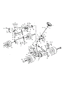 Front & Rear Axle Assemblies parts for Craftsman Front-Engine Lawn Tractor 536250940 from AppliancePartsPros.com