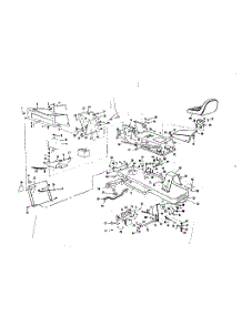 Main Frame Assembly parts for Craftsman Front-Engine Lawn Tractor 536250940 from AppliancePartsPros.com