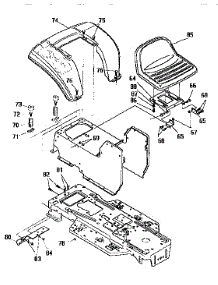 Chassis And Hood Assembly parts for Craftsman Front-Engine Lawn Tractor 536252570 from AppliancePartsPros.com