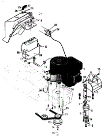 Engine And Control Assembly parts for Craftsman Front-Engine Lawn Tractor 536252570 from AppliancePartsPros.com
