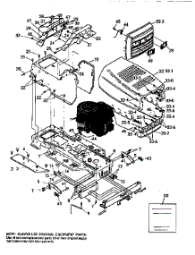 Chassis And Hood Assembly parts for Craftsman Front-Engine Lawn Tractor 536252571 from AppliancePartsPros.com