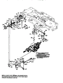 Rear Steering Assembly parts for Craftsman Front-Engine Lawn Tractor 536252571 from AppliancePartsPros.com