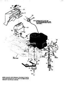 Engine And Control Assembly parts for Craftsman Front-Engine Lawn Tractor 536252571 from AppliancePartsPros.com