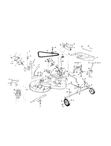 Mower Deck parts for Craftsman Front-Engine Lawn Tractor 536255110 from AppliancePartsPros.com