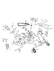 Mower Deck parts for Craftsman Front-Engine Lawn Tractor 536255113 from AppliancePartsPros.com