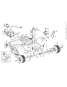 Drive Assembly parts for Craftsman Front-Engine Lawn Tractor 536255220 from AppliancePartsPros.com