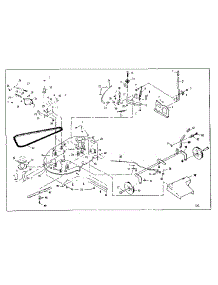 Mower Deck parts for Craftsman Front-Engine Lawn Tractor 536255220 from AppliancePartsPros.com