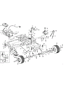 Drive Assembly parts for Craftsman Front-Engine Lawn Tractor 536255221 from AppliancePartsPros.com