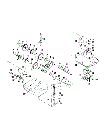 Transmission parts for Craftsman Front-Engine Lawn Tractor 536255221 from AppliancePartsPros.com