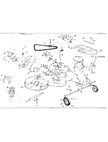 Mower Deck parts for Craftsman Front-Engine Lawn Tractor 536255230 from AppliancePartsPros.com