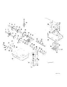 Transmission parts for Craftsman Front-Engine Lawn Tractor 536255230 from AppliancePartsPros.com