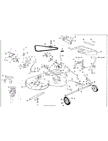 Mower Deck parts for Craftsman Front-Engine Lawn Tractor 536255232 from AppliancePartsPros.com