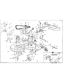 Mower Deck parts for Craftsman Front-Engine Lawn Tractor 536255240 from AppliancePartsPros.com