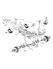 Drive Assembly parts for Craftsman Front-Engine Lawn Tractor 536255280 from AppliancePartsPros.com