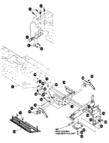 Chassis & Hood Assembly parts for Craftsman Front-Engine Lawn Tractor 536255860 from AppliancePartsPros.com
