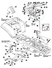 Mower Suspension Assembly parts for Craftsman Front-Engine Lawn Tractor 536255860 from AppliancePartsPros.com