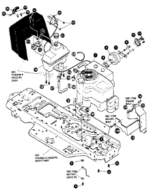 Engine & Control Assembly parts for Craftsman Front-Engine Lawn Tractor 536255860 from AppliancePartsPros.com