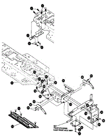 Chassis & Hood Assembly parts for Craftsman Front-Engine Lawn Tractor 536255861 from AppliancePartsPros.com