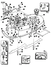 Pre-Painted Deck Assembly parts for Craftsman Front-Engine Lawn Tractor 536255861 from AppliancePartsPros.com