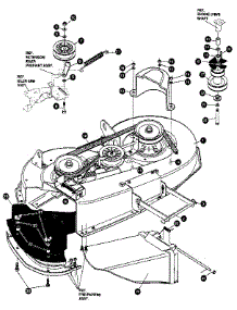 Final Deck Assembly parts for Craftsman Front-Engine Lawn Tractor 536255861 from AppliancePartsPros.com