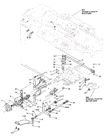 Rear Steering Assembly parts for Craftsman Front-Engine Lawn Tractor 536255870 from AppliancePartsPros.com