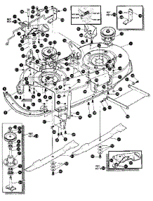 Pre-Painted Deck Assembly parts for Craftsman Front-Engine Lawn Tractor 536255870 from AppliancePartsPros.com