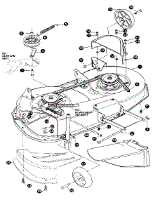 Final Deck Assembly parts for Craftsman Front-Engine Lawn Tractor 536255870 from AppliancePartsPros.com