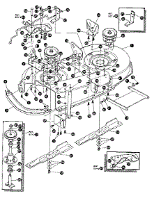 Pre-Painted Deck Assembly parts for Craftsman Front-Engine Lawn Tractor 536255880 from AppliancePartsPros.com