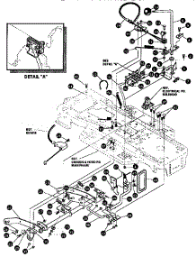 Mower Suspension Assembly parts for Craftsman Front-Engine Lawn Tractor 536257670 from AppliancePartsPros.com