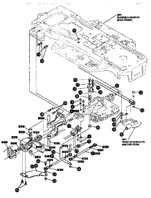 Rear Steering Assembly parts for Craftsman Front-Engine Lawn Tractor 536257670 from AppliancePartsPros.com