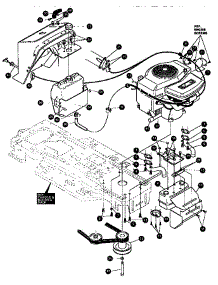 Engine And Control Assembly parts for Craftsman Front-Engine Lawn Tractor 536257670 from AppliancePartsPros.com