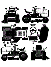Decals parts for Craftsman Front-Engine Lawn Tractor 536257670 from AppliancePartsPros.com